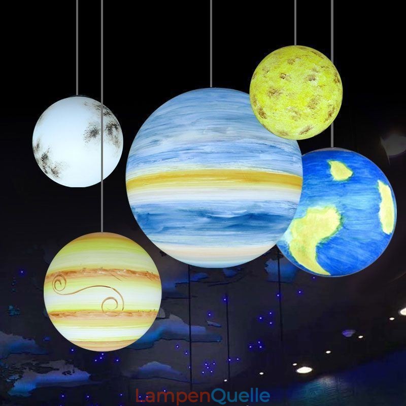 Nordic Planet Design Pendelleuchte Einzigartiger Sonnensystem Planeten Kronleuchter