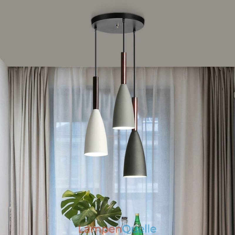 Moderne Einfache Anhänger Licht Drei Lichter Kreative Aluminium Kunst Leuchte Cafe