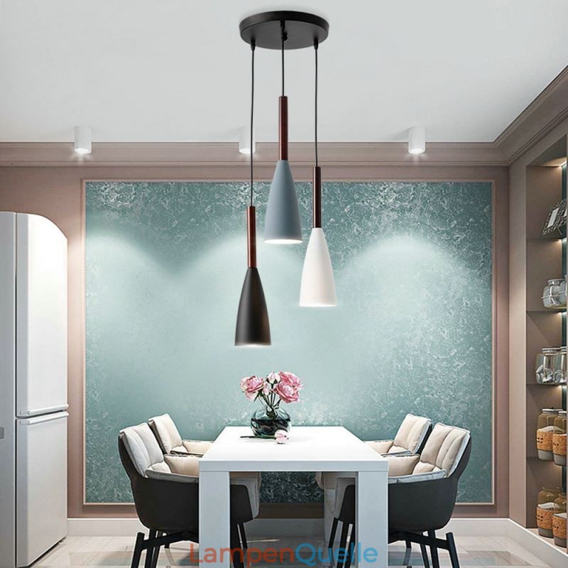 Moderne Einfache Anhänger Licht Drei Lichter Kreative Aluminium Kunst Leuchte Cafe