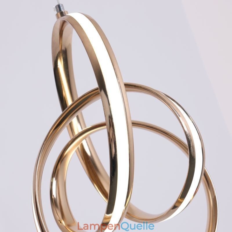 Moderne minimalistische Pendelleuchte einzigartige kreisförmige Twist Leuchte Insel