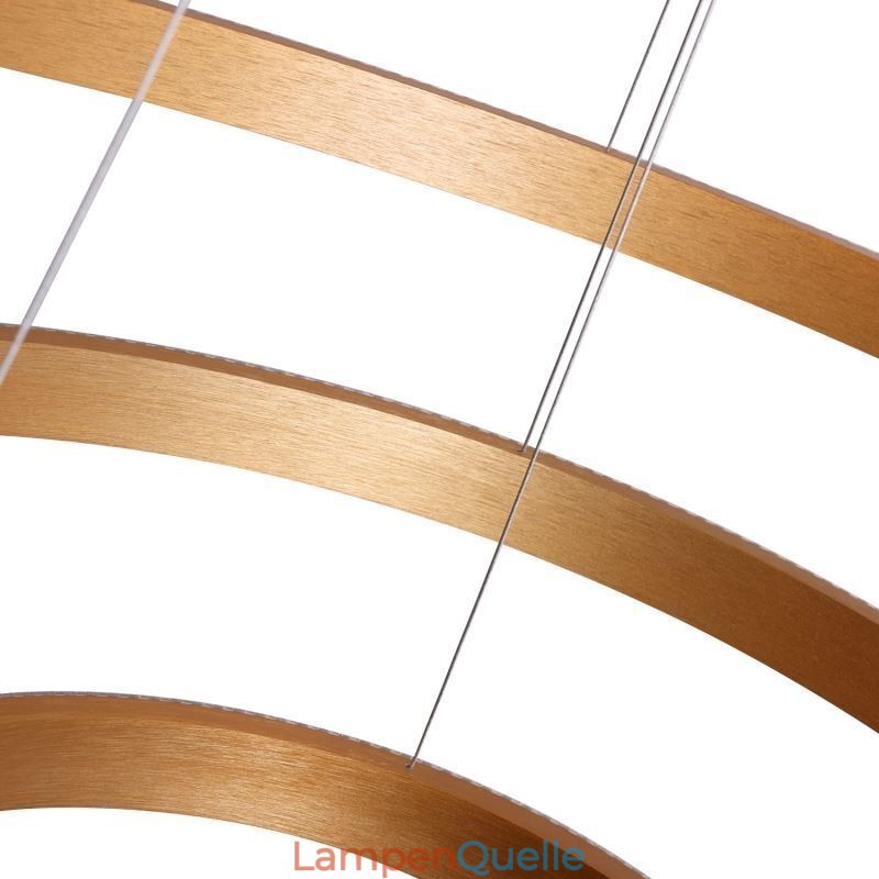 Moderne Pendelleuchte Acryl 3 Ringe Lampe 80+60+40cm