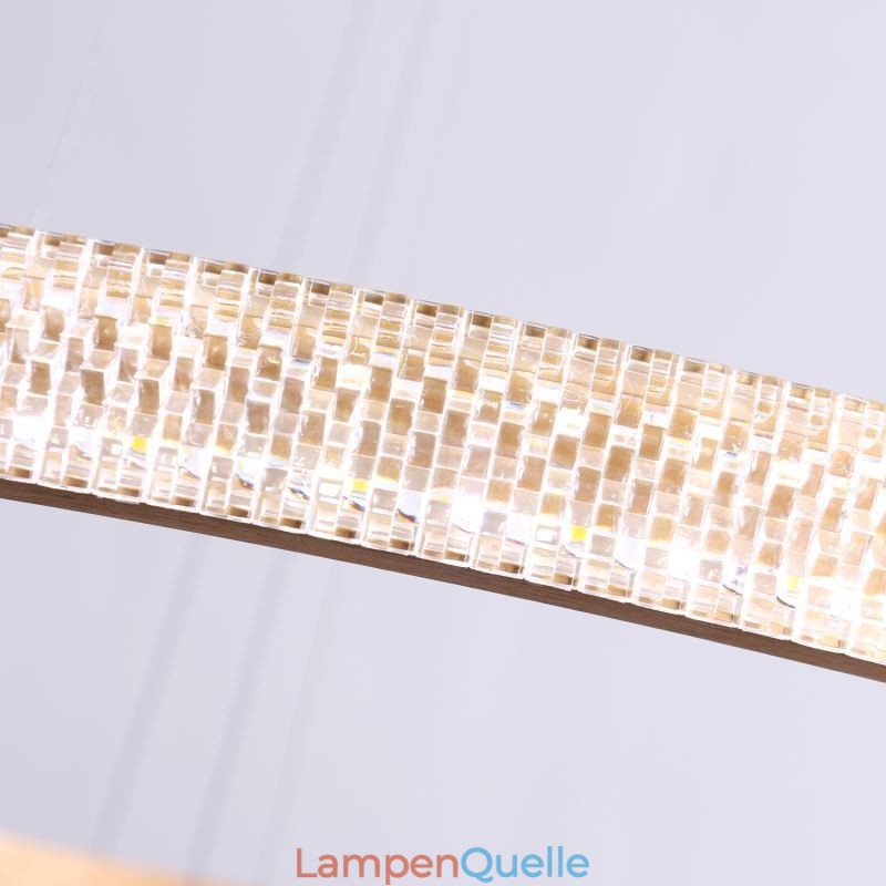 Moderne Pendelleuchte Acryl 3 Ringe Lampe 80+60+40cm