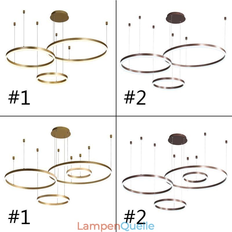 Postmoderne Pendelleuchte Acryl Ringform Pendelleuchte