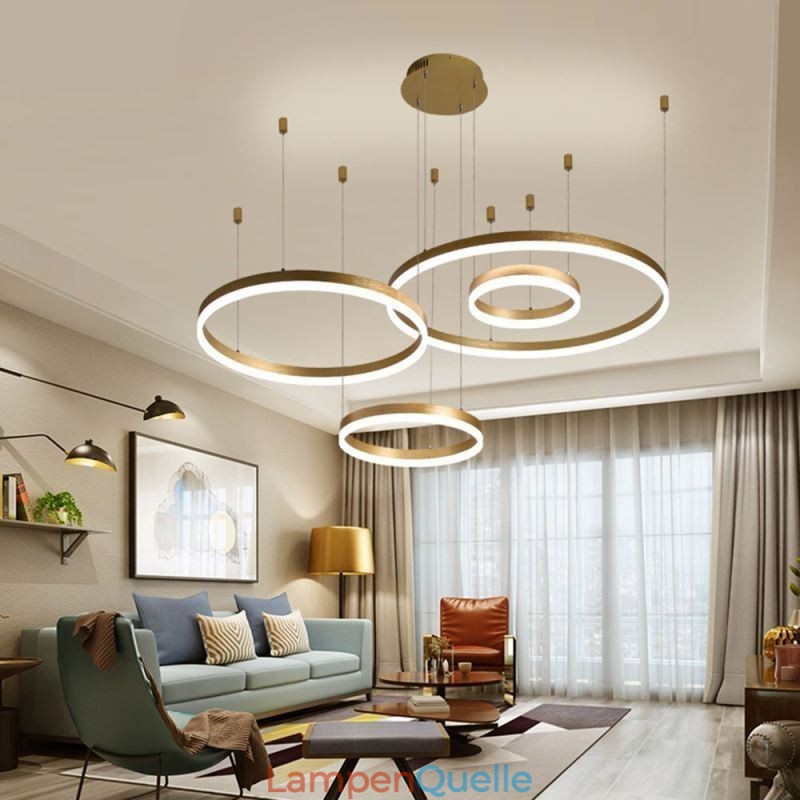 Postmoderne Pendelleuchte Acryl Ringform Pendelleuchte