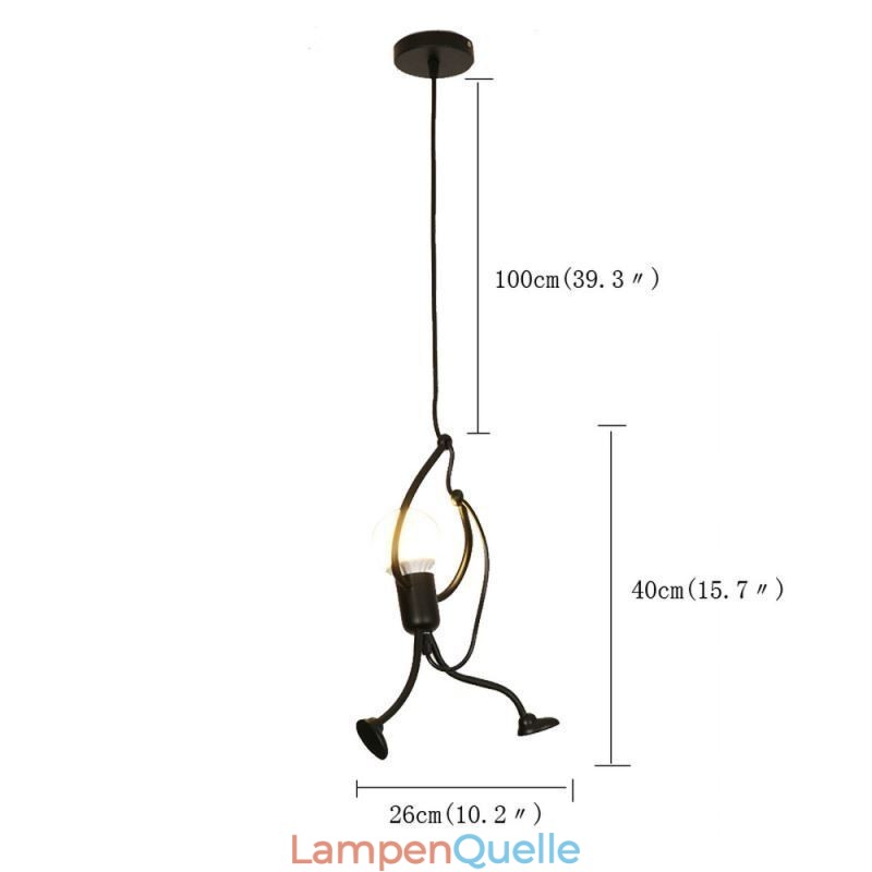 Moderne einfache Pendelleuchte Little Man Shape Lampe kreatives Licht
