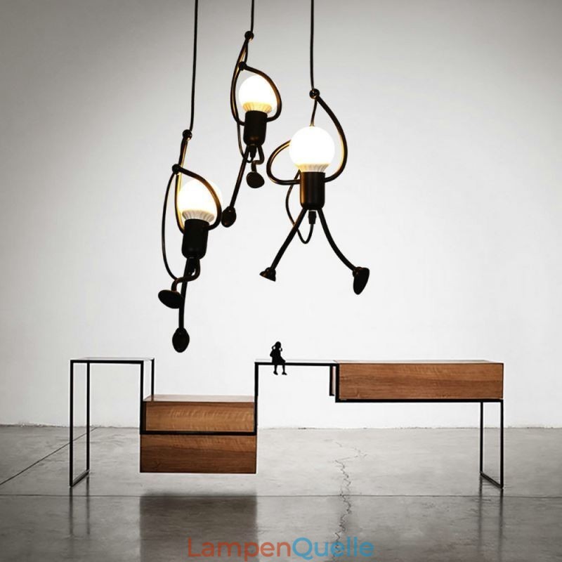 Moderne Pendelleuchte Kreative Lampe in Form eines kleinen Mannes Individuelle Beleuchtung für Zuhause