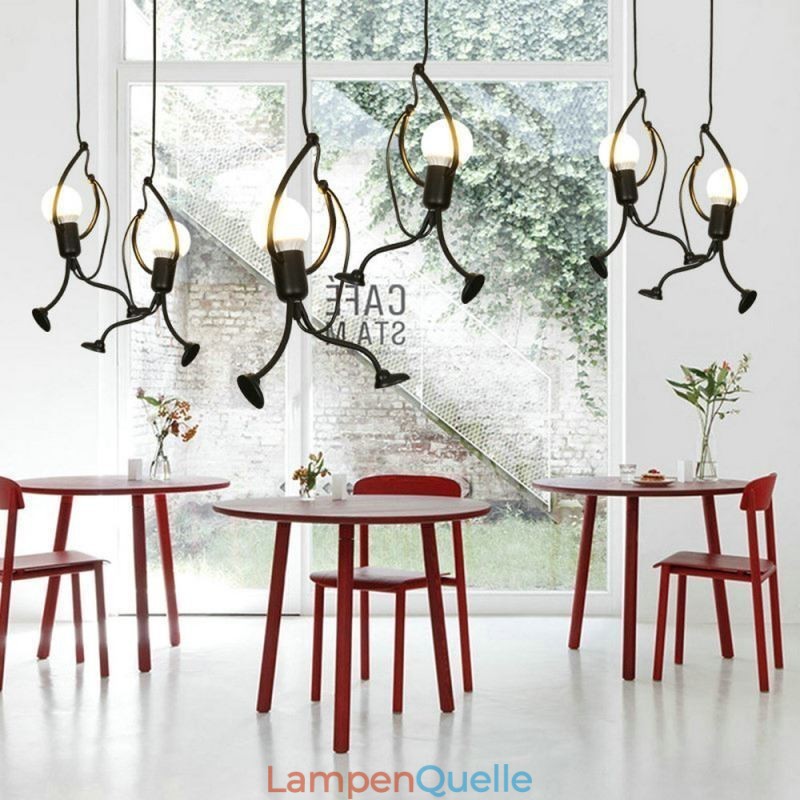 Moderne Pendelleuchte Kreative Lampe in Form eines kleinen Mannes Individuelle Beleuchtung für Zuhause