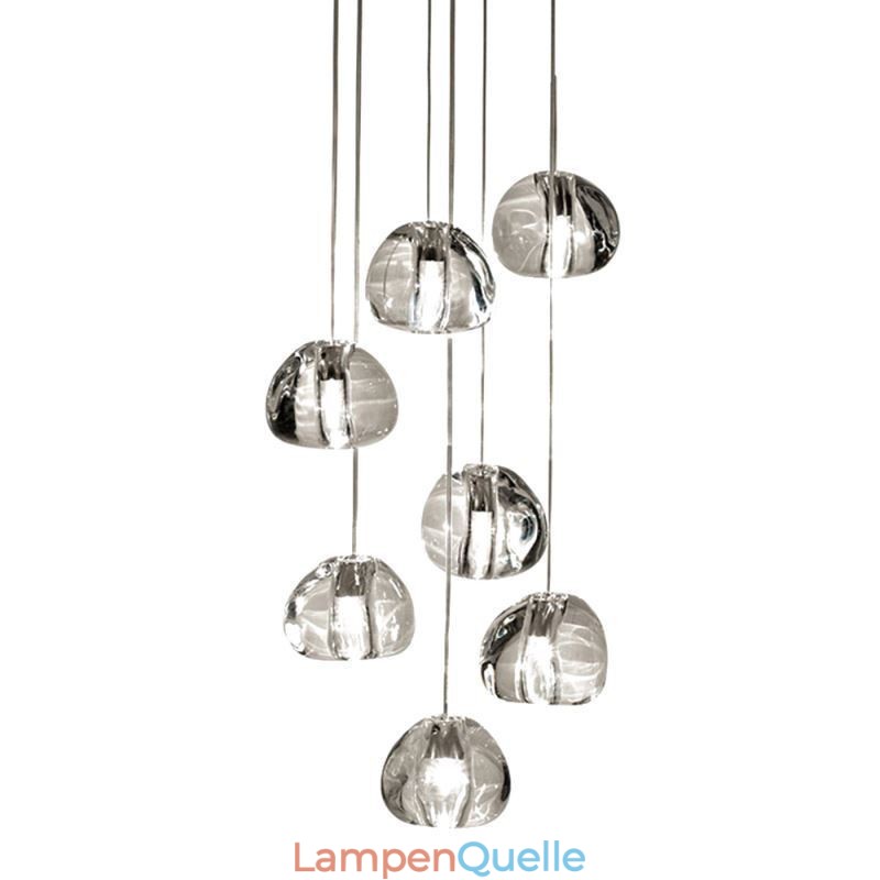 Moderne Kristall Cluster Pendelleuchte Einzigartige Kristall Lampenschirm Duplex Treppe