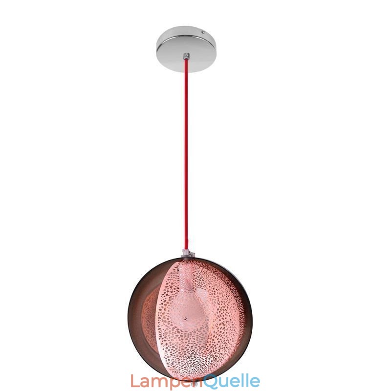 Moderne Rose Gold Pendelleuchte Halbrund Glas Lampenschirm Dekorative Leuchte Cafe