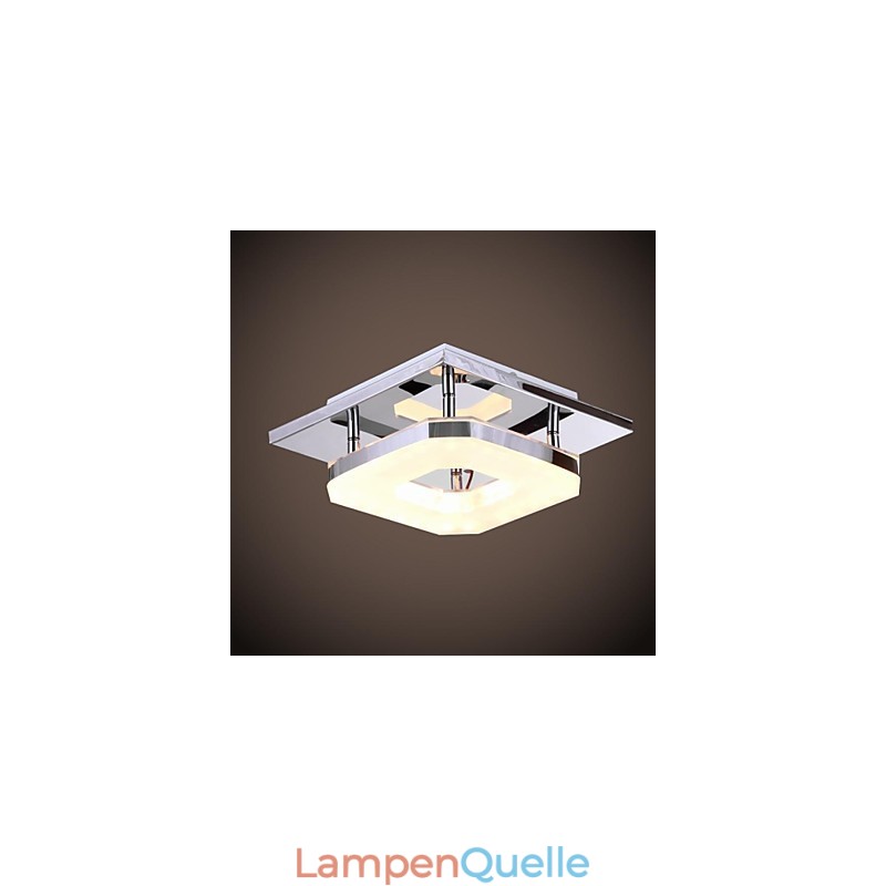 Acryl Deckenleuchte 1 Licht Modern Acryl Galvanik Edelstahl