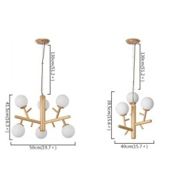 Nordische kreative Pendelleuchte aus Holz