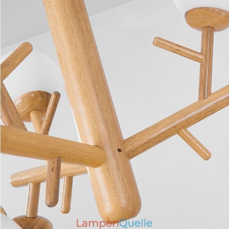 Nordische kreative Pendelleuchte aus Holz
