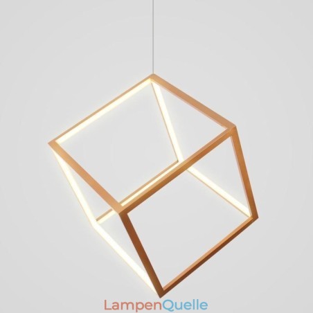 Postmoderne Pendelleuchte, geometrisches Gold-Hängelicht Postmoderne Pendelleuchte, geometrisches Gold-Hängelicht