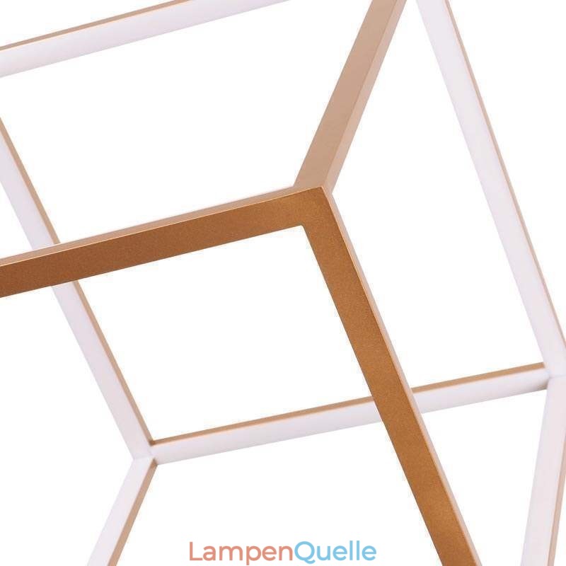 Postmoderne Pendelleuchte, geometrisches Gold-Hängelicht