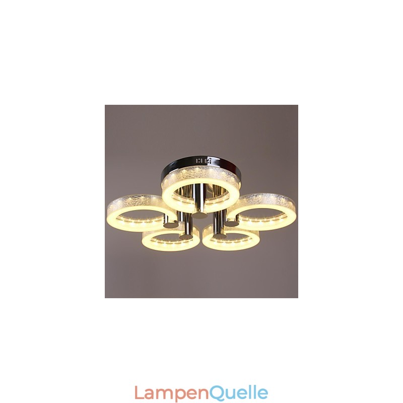 Kronleuchter aus Acryl mit 5 Lichtern (Chrom-Finish)