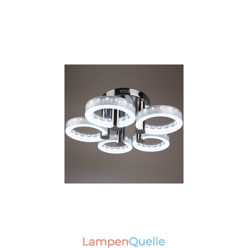 Kronleuchter aus Acryl mit 5 Lichtern (Chrom-Finish)