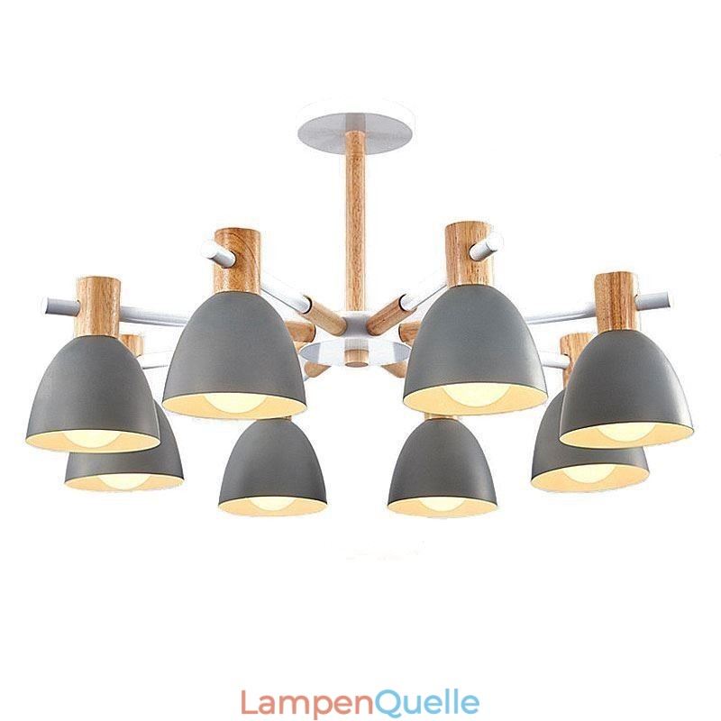 Moderne einfache Macaron Pendelleuchte kreative Holzbeleuchtung