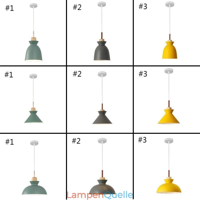 Pendelleuchte Nordic Metal Dome Macaron Farben Lampe Licht