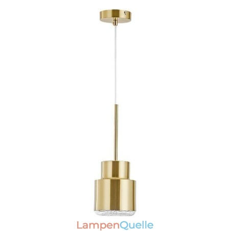 Postmoderne Glas Pendelleuchte Goldene Zylinderlampe Helle Beleuchtung