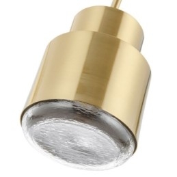 Postmoderne Glas Pendelleuchte Goldene Zylinderlampe Helle Beleuchtung