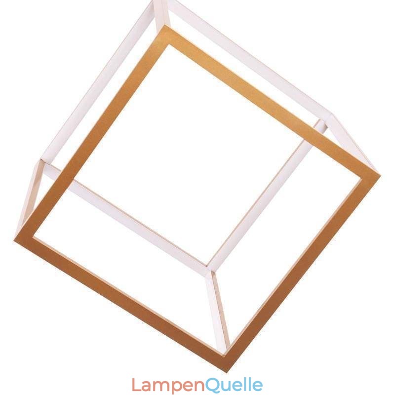 Postmoderne Pendelleuchte, geometrisches Gold-Hängelicht