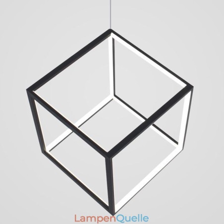 Schwarze Pendelleuchte Geometric Cube Lighting LBY18069 Schwarze Pendelleuchte Geometric Cube Lighting LBY18069
