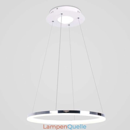 Moderne Pendelleuchte Acryl Kreis Lampe 40cm Moderne Pendelleuchte Acryl Kreis Lampe 40cm