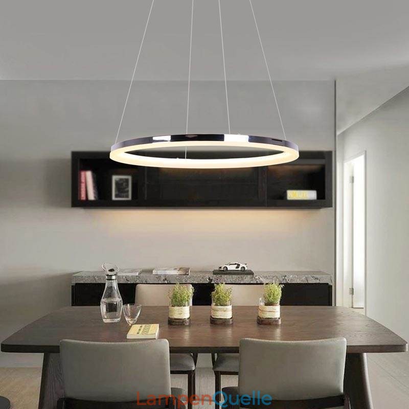 Moderne Pendelleuchte Acryl Kreis Lampe 40cm
