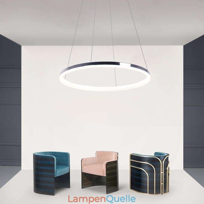 Moderne Pendelleuchte Acryl Kreis Lampe 40cm