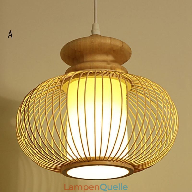 Nordische exquisite Bambus-Pendelleuchte
