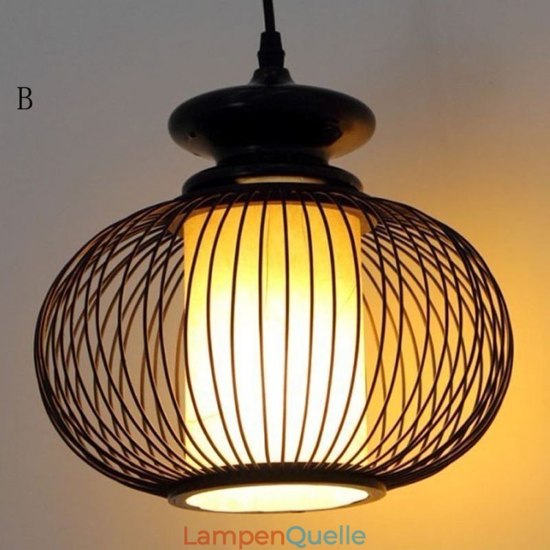 Nordische exquisite Bambus-Pendelleuchte