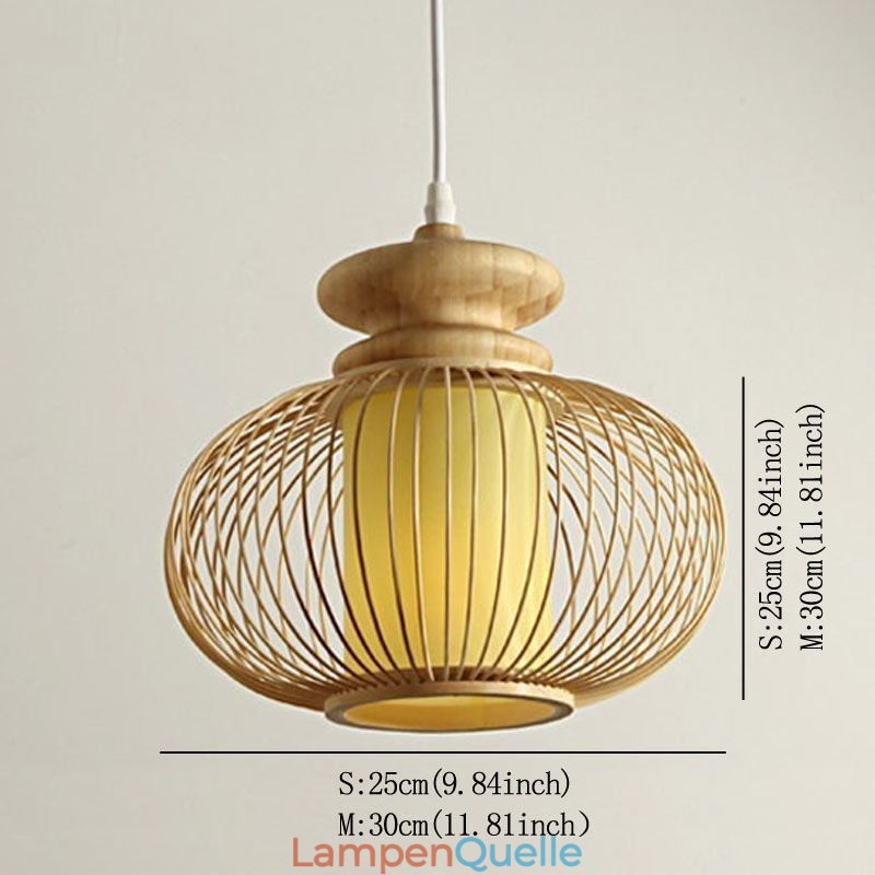 Nordische exquisite Bambus-Pendelleuchte