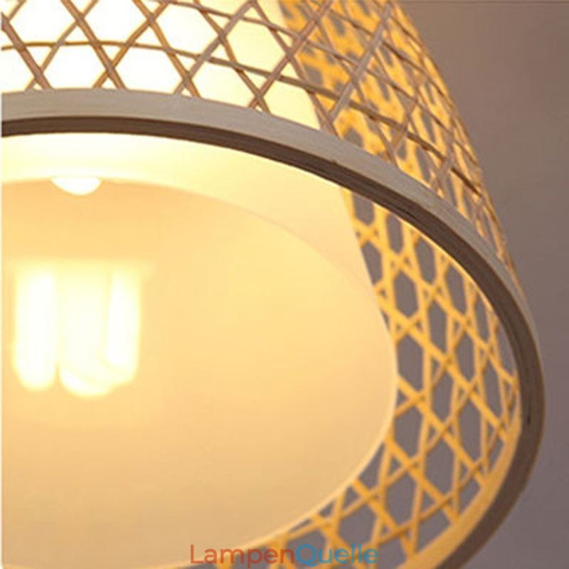 Visual Comfort Dome Bambus-Pendelleuchte