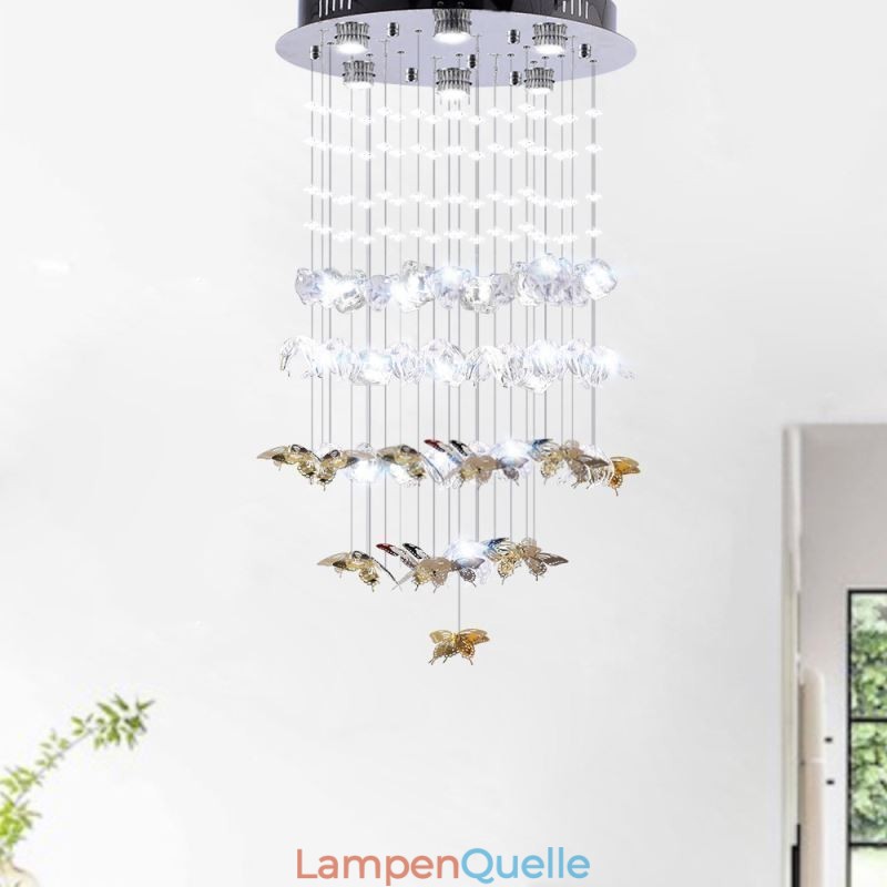 Nordische Pendelleuchte Kreative Schmetterlingsglas-Pendelleuchte
