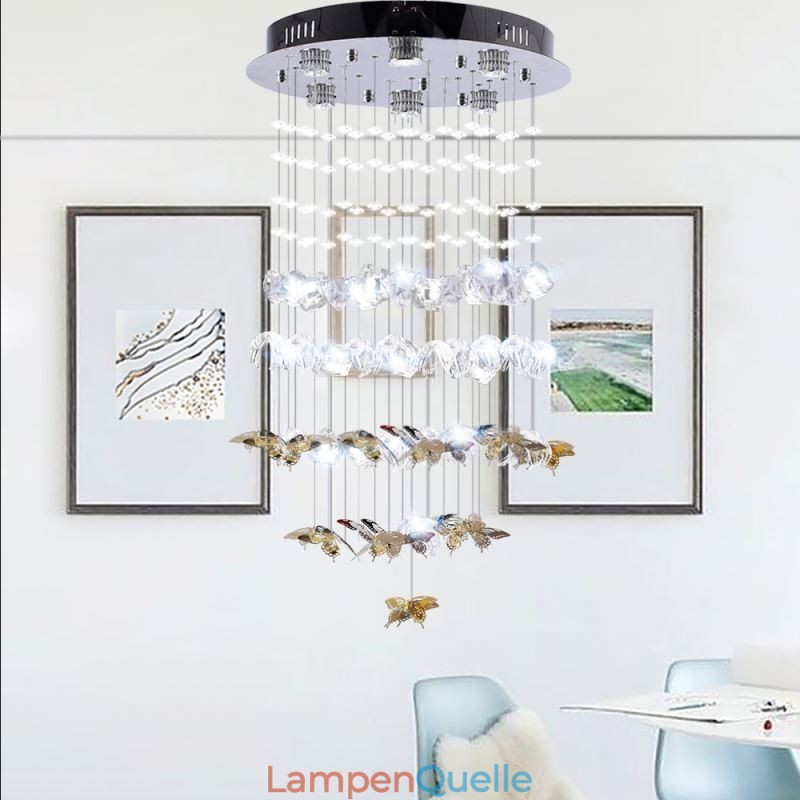 Nordische Pendelleuchte Kreative Schmetterlingsglas-Pendelleuchte