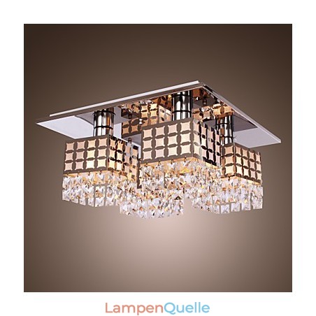 Kronleuchter Modern Kristall Edelstahl Wohnzimmer 4 Lichter Kronleuchter Modern Kristall Edelstahl Wohnzimmer 4 Lichter