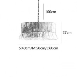Retro Pendelleuchte Böhmischer Stil Hanfseil Quaste Deckenleuchte