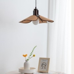 Nordische Pendelleuchte Wabi Sabi Stil Stoff Lampenschirm Dekorative Deckenleuchte
