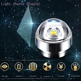 Moderne zeitgenössische Glas-Unterputzleuchte