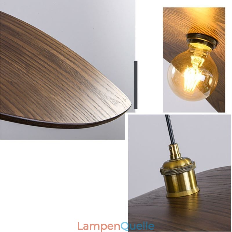 Massivholz Pendelleuchte Kreative Retro Deckenleuchte