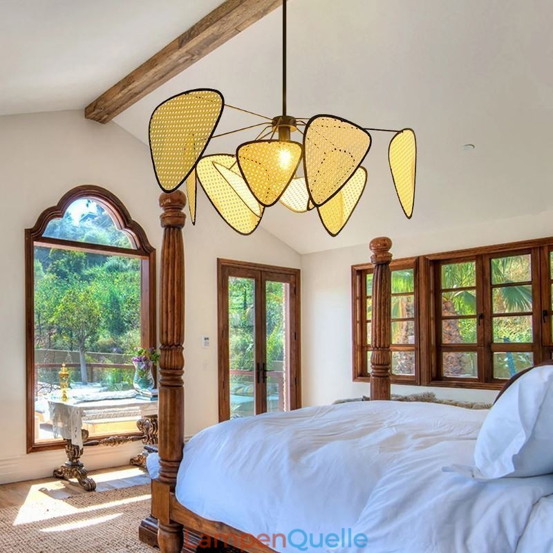 Pendelleuchte Natürliche einfache handgewebte Deckenlampe