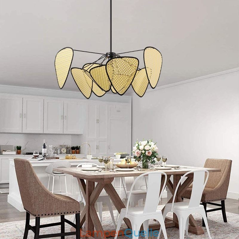 Pendelleuchte Natürliche einfache handgewebte Deckenlampe