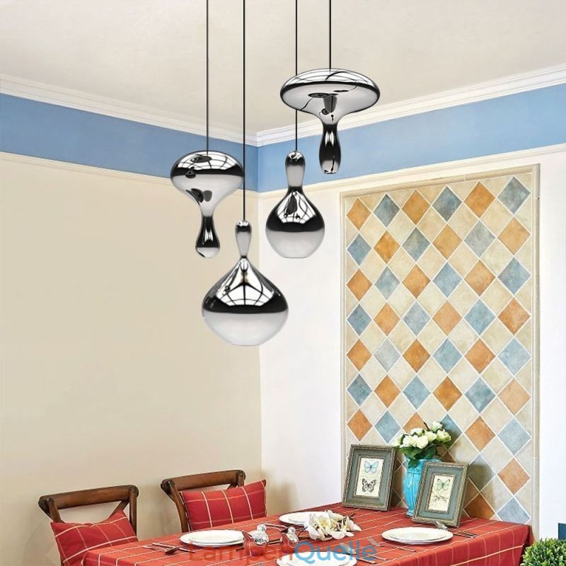 Kreative Pendelleuchte Moderne einfache galvanisierte Glas kleine Deckenleuchte