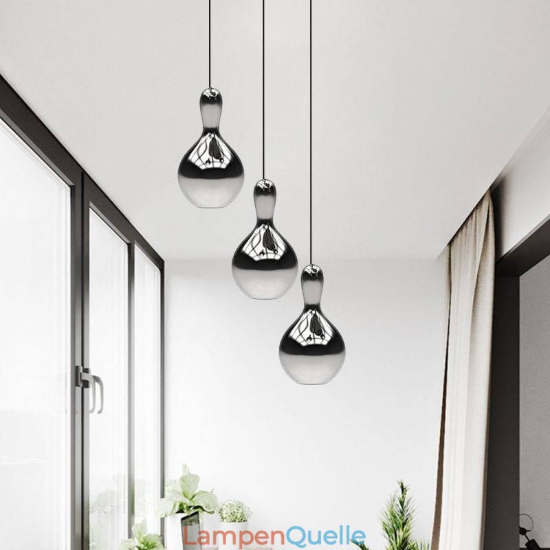 Kreative Pendelleuchte Moderne einfache galvanisierte Glas kleine Deckenleuchte