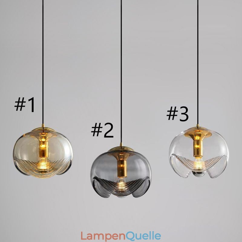 Staubblatt Glas Pendelleuchte Moderne minimalistische Schmiedeeisen Deckenleuchte