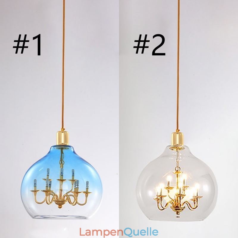 Glas Pendelleuchte Moderne Minimalistische Schmiedeeisen Deckenleuchte 9 Lichter