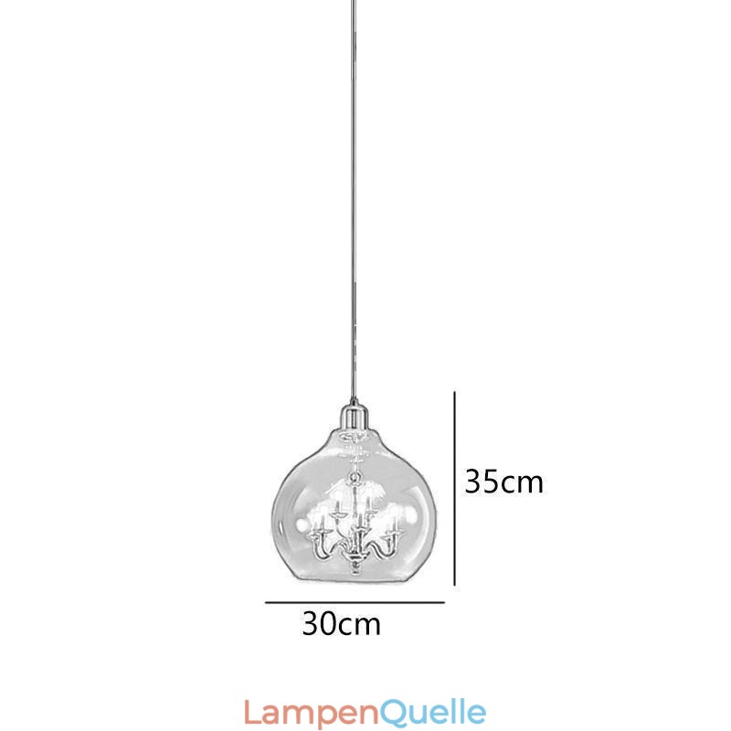 Glas Pendelleuchte Moderne Minimalistische Schmiedeeisen Deckenleuchte 9 Lichter