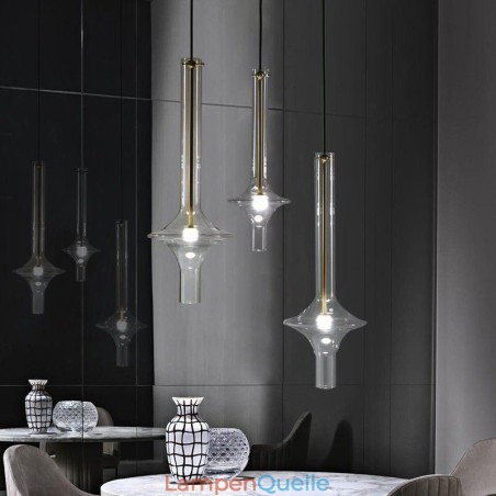 Glasröhre Pendelleuchte Moderne minimalistische Schmiedeeisen Deckenleuchte Glasröhre Pendelleuchte Moderne minimalistische Schmiedeeisen Deckenleuchte