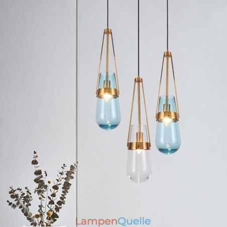 Wassertropfen Glas Pendelleuchte Moderne minimalistische Schmiedeeisen kleine Deckenleuchte Wassertropfen Glas Pendelleuchte Moderne minimalistische Schmiedeeisen kleine Deckenleuchte