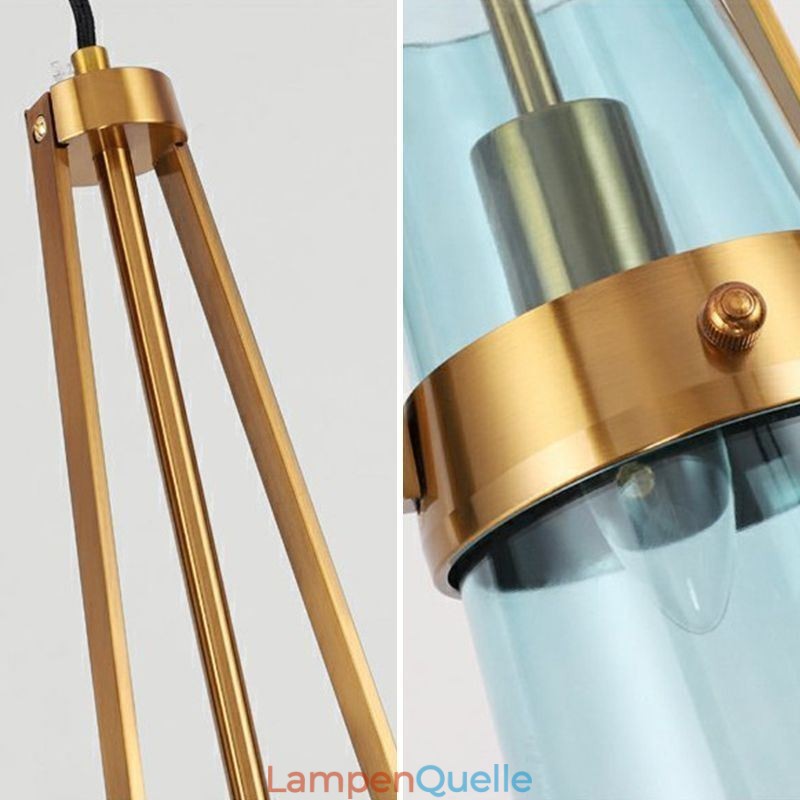 Wassertropfen Glas Pendelleuchte Moderne minimalistische Schmiedeeisen kleine Deckenleuchte